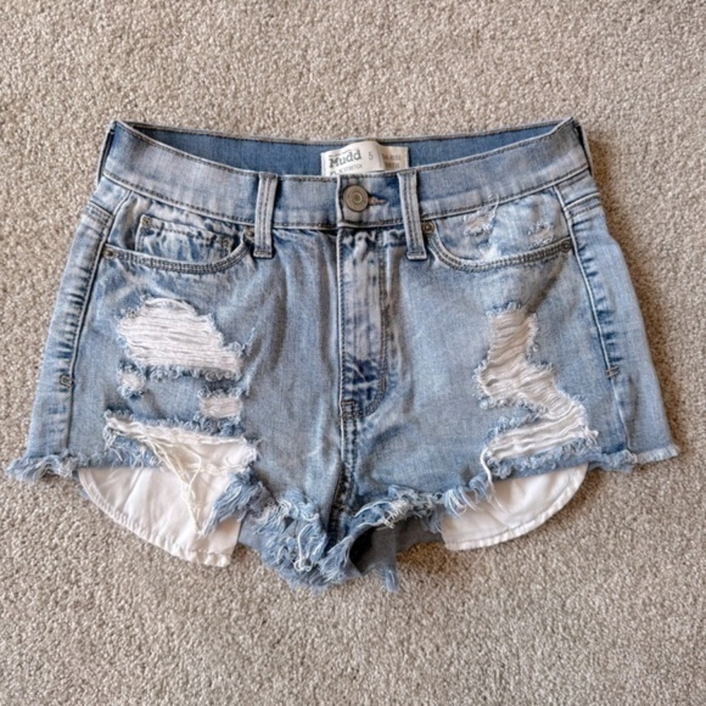 Mudd high-rise shortie shorts size 5 (juniors)